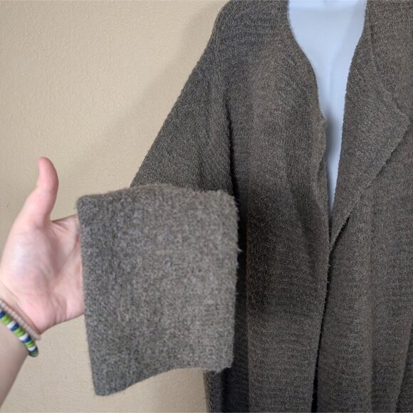 Old Navy Women's Cardigan Open Front Longline Oversized sz XL in Mushroom Cozy - Picture 4 of 8